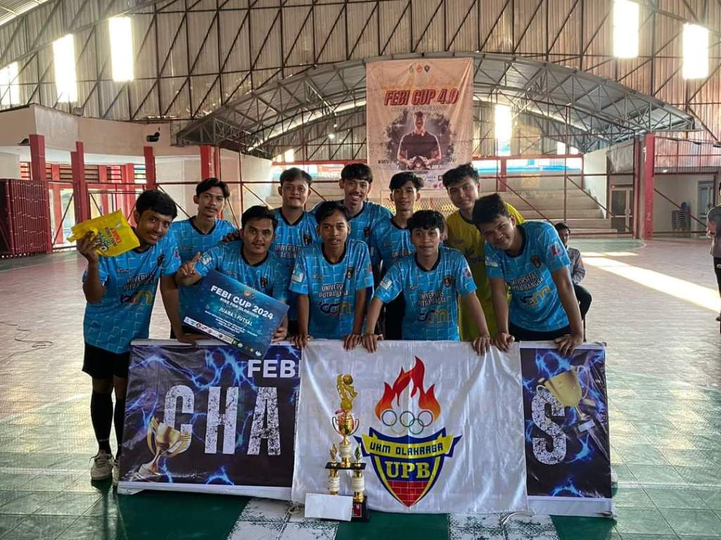 Event FEBI Cup 4.0 se-Jawa dan Bali, Tim Futsal UPB Raih Juara&nbsp;1