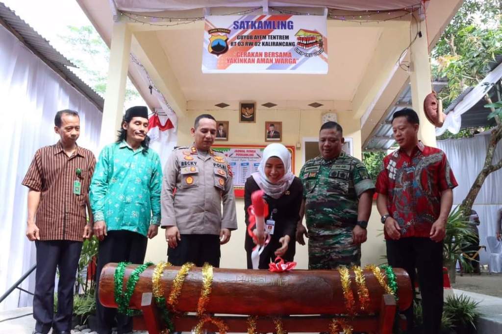 Desa Kalirancang Miliki Satkamling Guyub Ayem Tentrem, Hibah dari Ditbinmas Polda&nbsp;Jateng