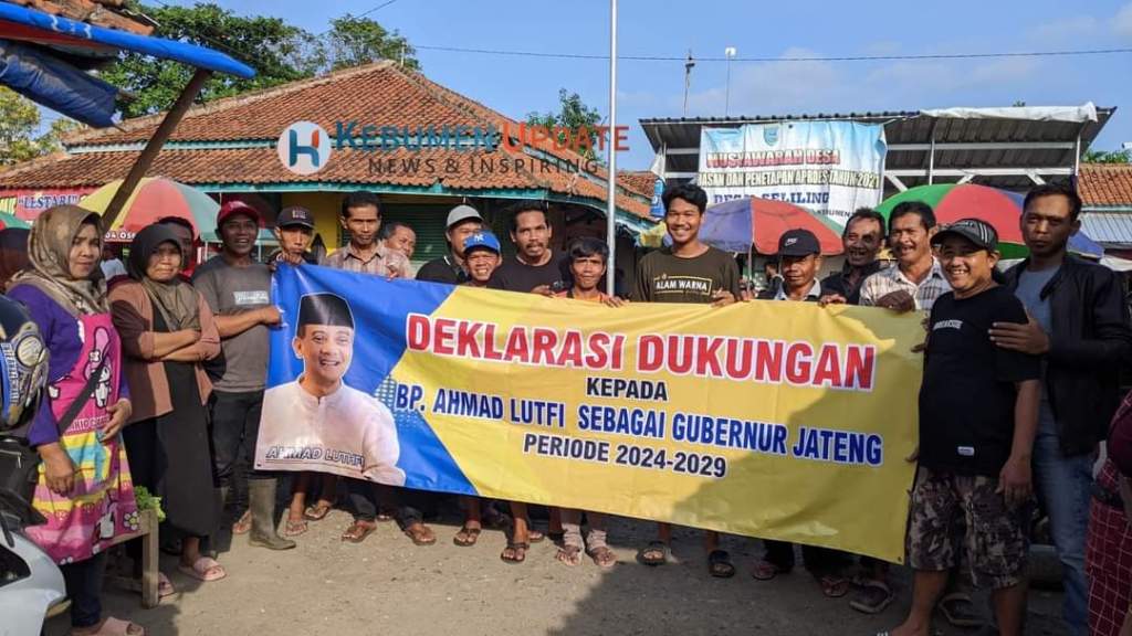 Paguyuban Pedagang Pasar Pagi Kebumen Dukung Irjen Pol Ahmad Luthfi Maju Pilgub Jateng 2024