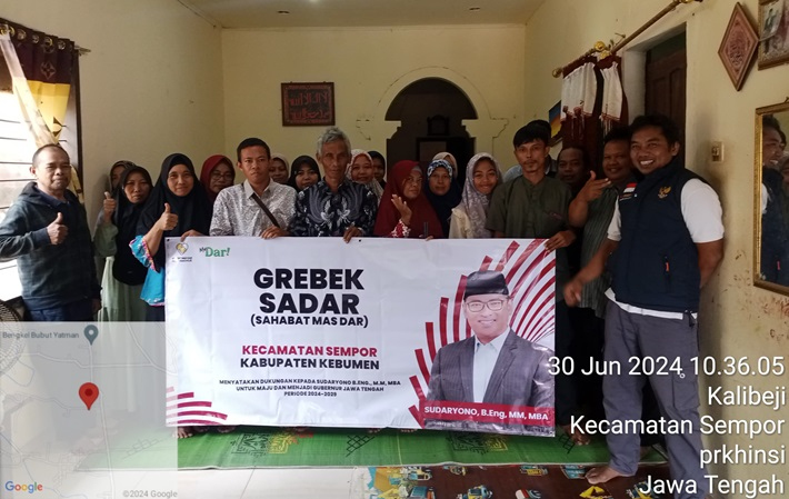 Relawan Sahabat Mas Dar dan Kordes Se-Kecamatan Sempor Deklarasi Dukung Sudaryono Jadi Cagub Jateng