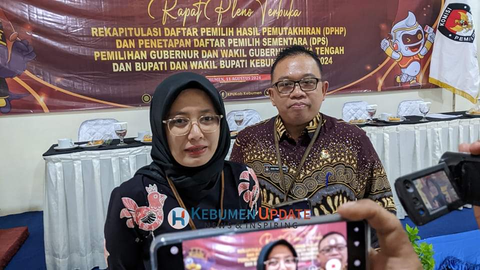 KPU Tetapkan Daftar Pemilih Sementara di Kebumen Sejumlah 1.078.438&nbsp;Pemilih