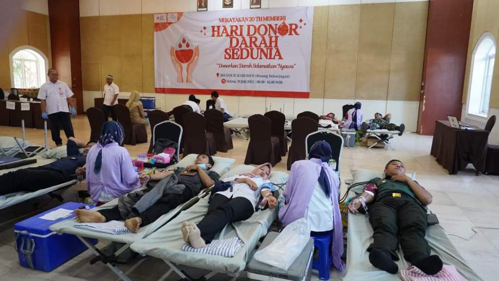 Raup 280 Kantong Darah, Peringatan HDDS PMI Kebumen Sukses&nbsp;Digelar