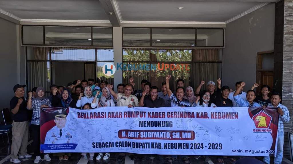 Beda Haluan, Akar Rumput Partai Gerindra Kebumen Dukung Petahana Arif&nbsp;Sugiyanto