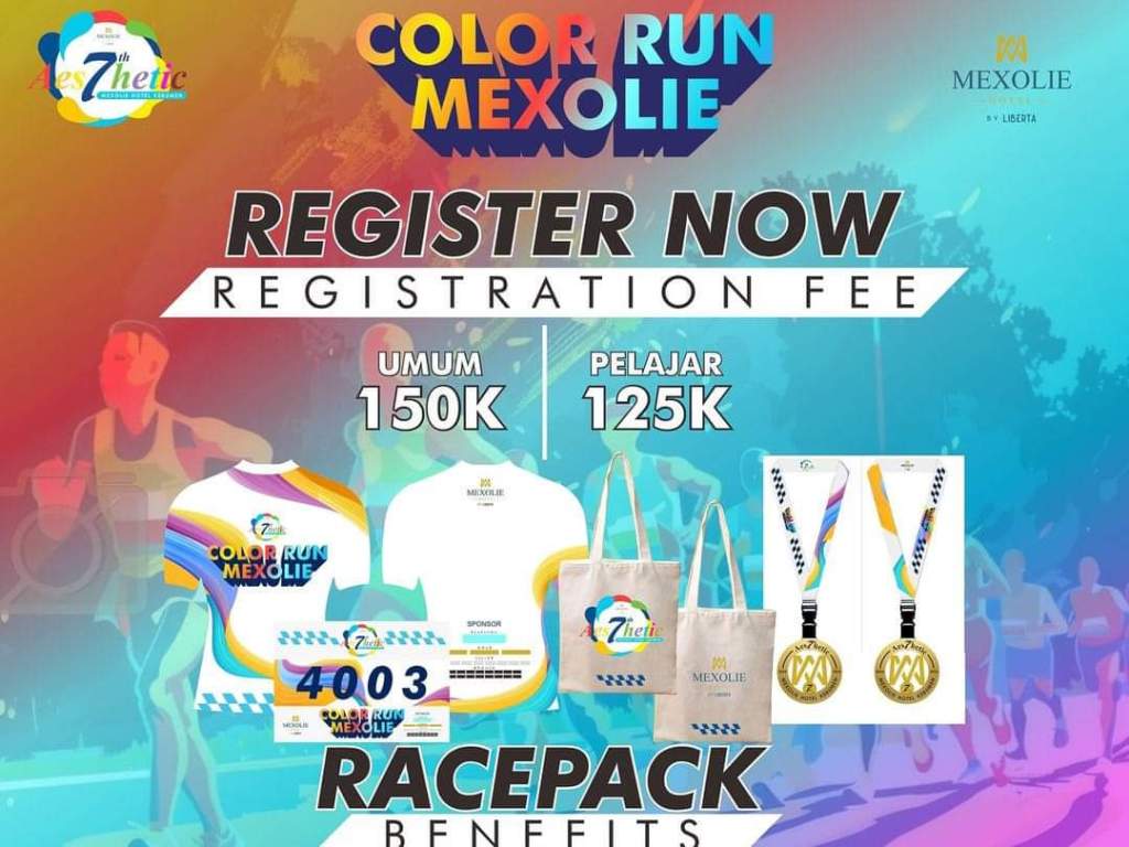 Pendaftaran Event Color Run Mexolie Telah Dibuka, Berikut Detail&nbsp;Acaranya
