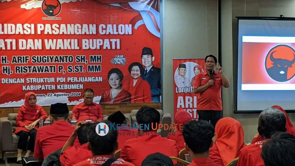 Konsolidasi dengan Struktural PDIP Kebumen, Arif-Rista Usung Jargon&nbsp;PASTI