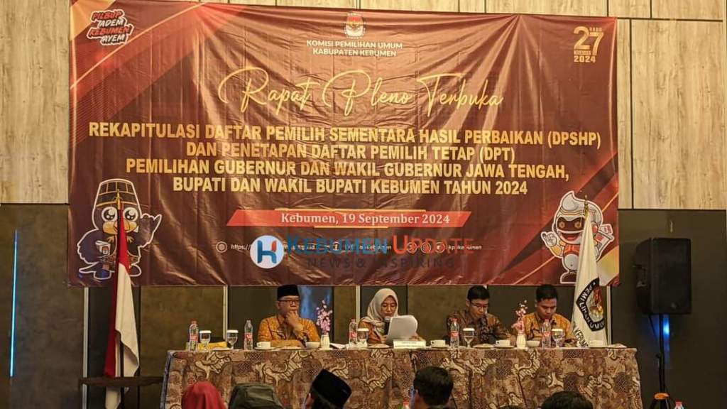 KPU Kabupaten Kebumen Tetapkan Daftar Pemilih Tetap (DPT) Pilkada Serentak, Berikut&nbsp;Jumlahnya