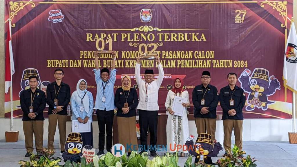 Seperti Ini Momen Arif-Rista dan Lilis-Zaeni Ambil Nomor Urut Pilbup&nbsp;Kebumen